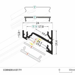 LED_profile_CORNER14_dimensions_500